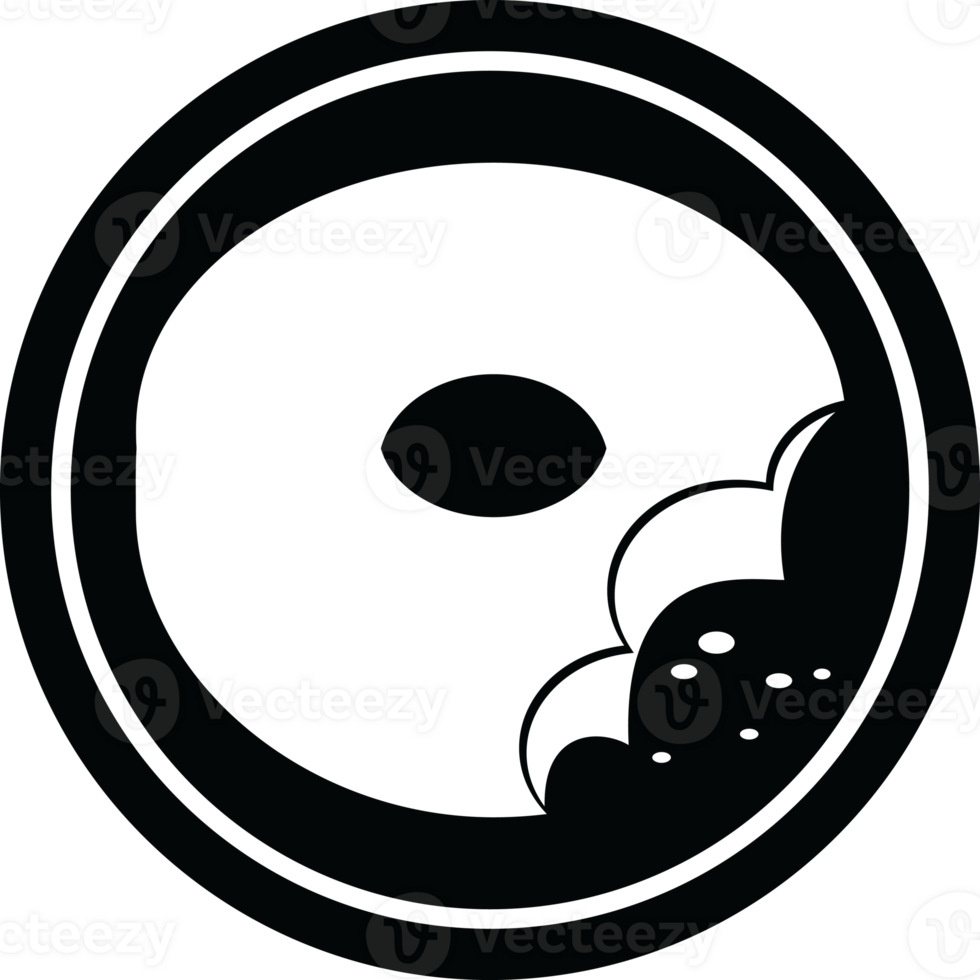 bitten donut circular symbol png