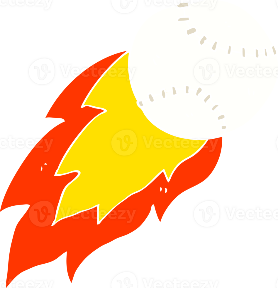 flat color illustration of a cartoon sports ball png