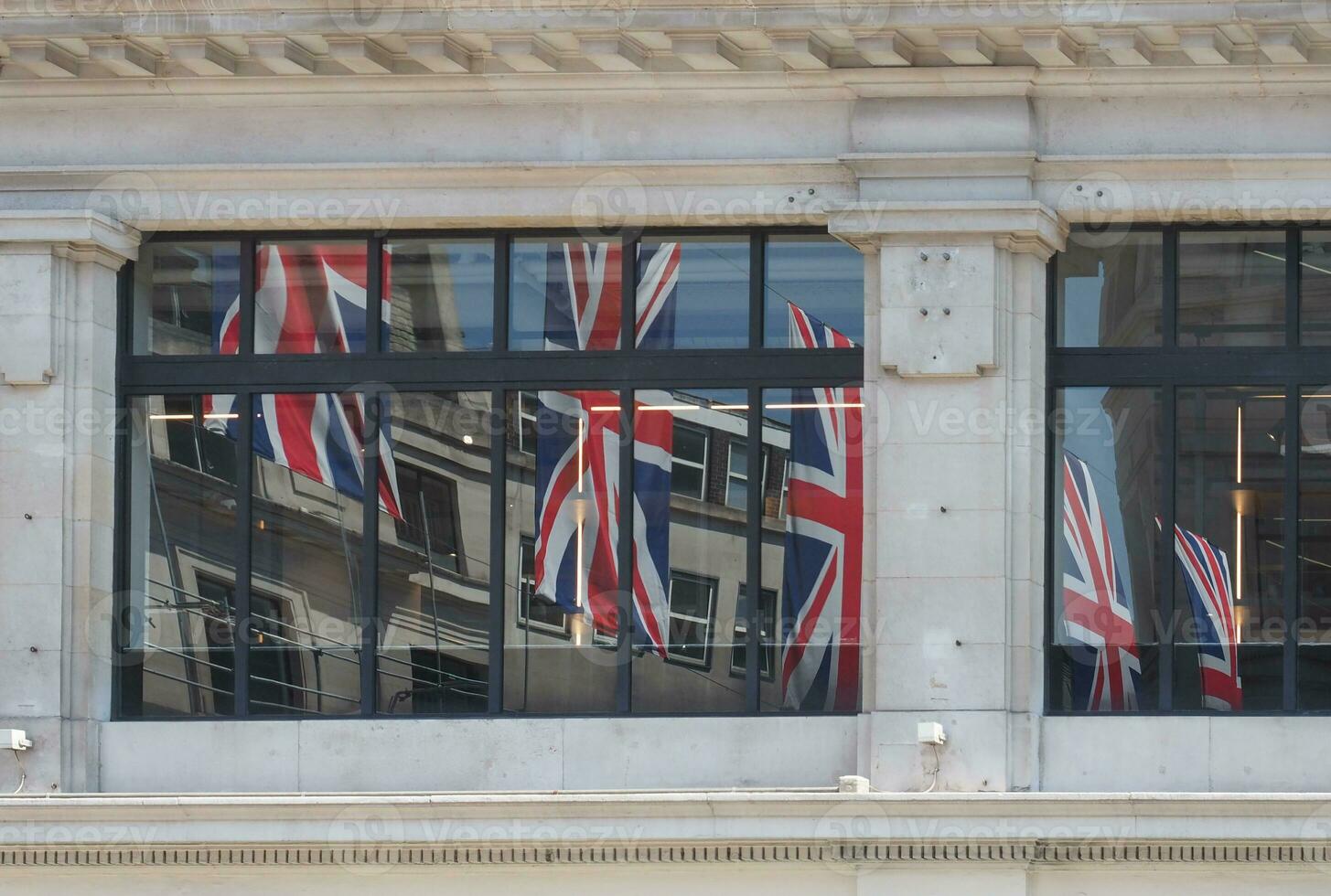 Coronation flags in Regent Street in London photo
