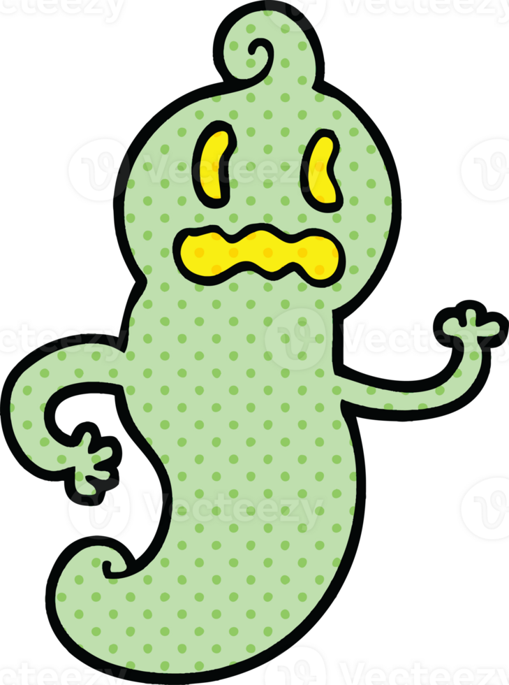 comic book style cartoon spooky ghost png