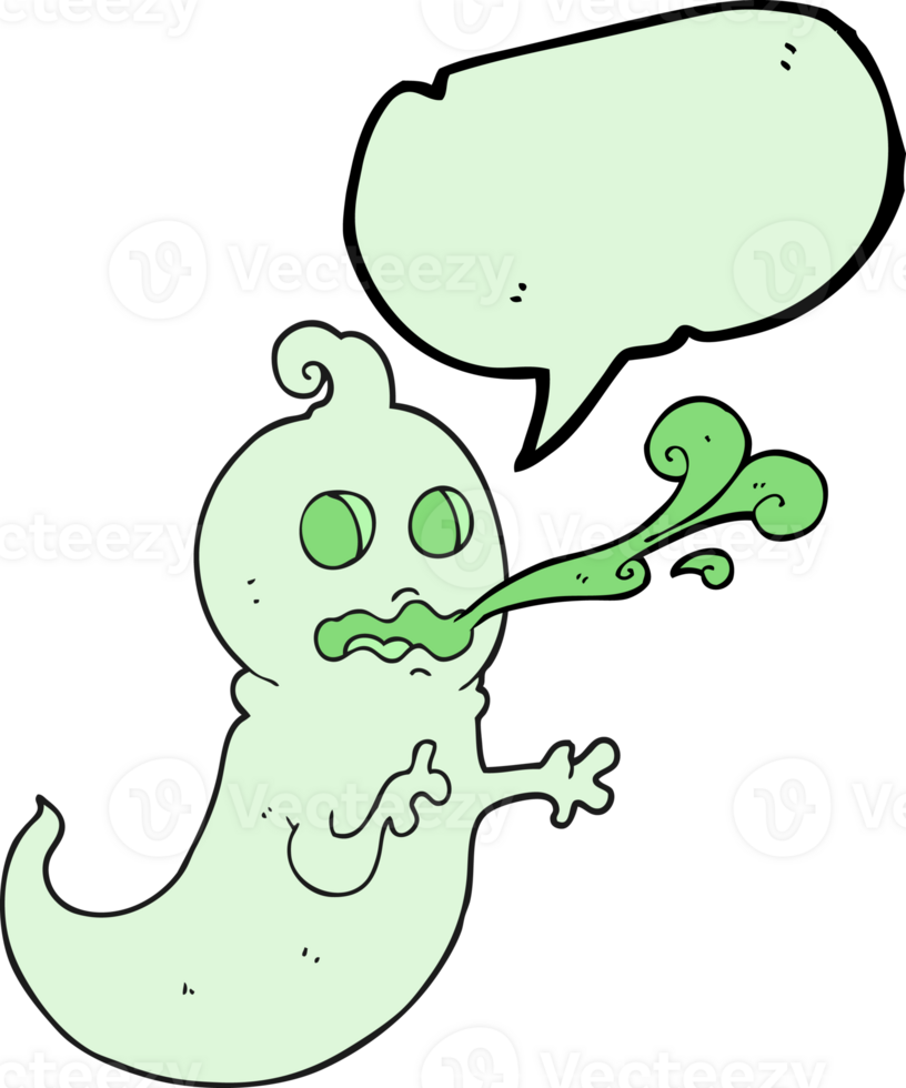 speech bubble cartoon slimy ghost png