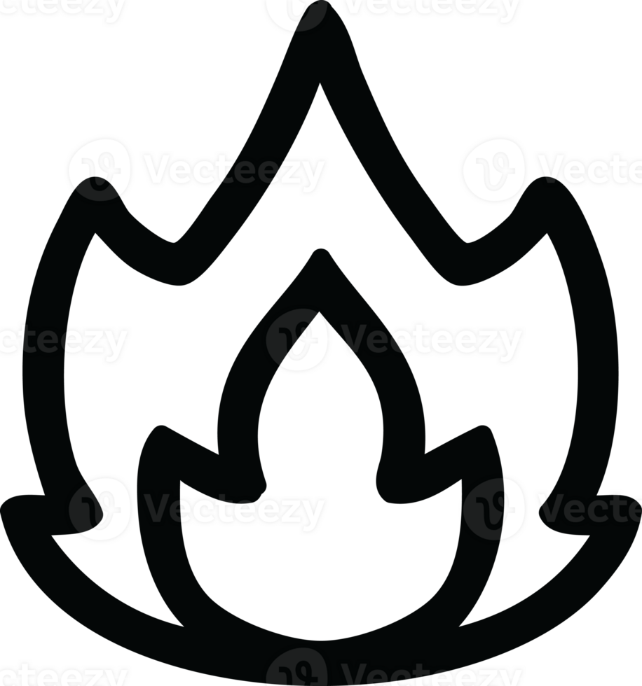 simple flame icon png