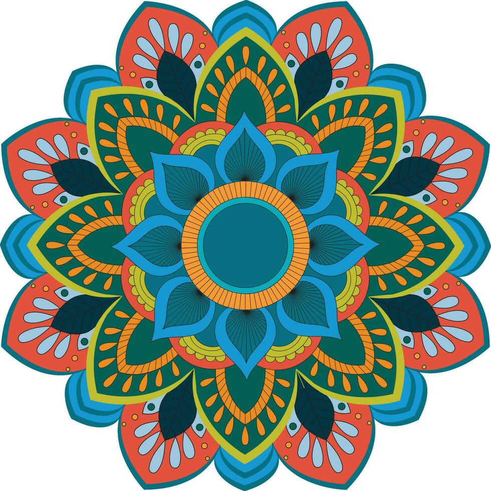 Colorfull Mandala Design vector