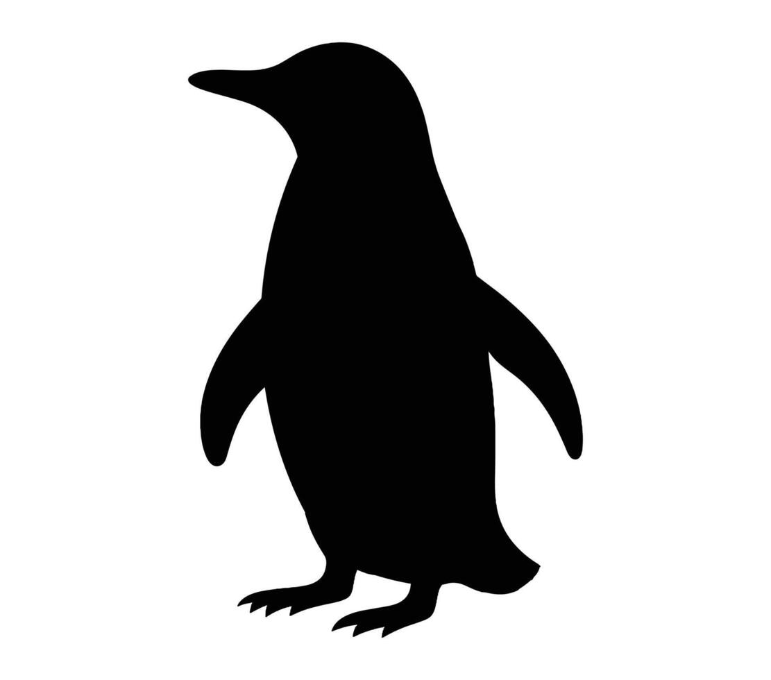 Adelie penguin vector illustration on white background.