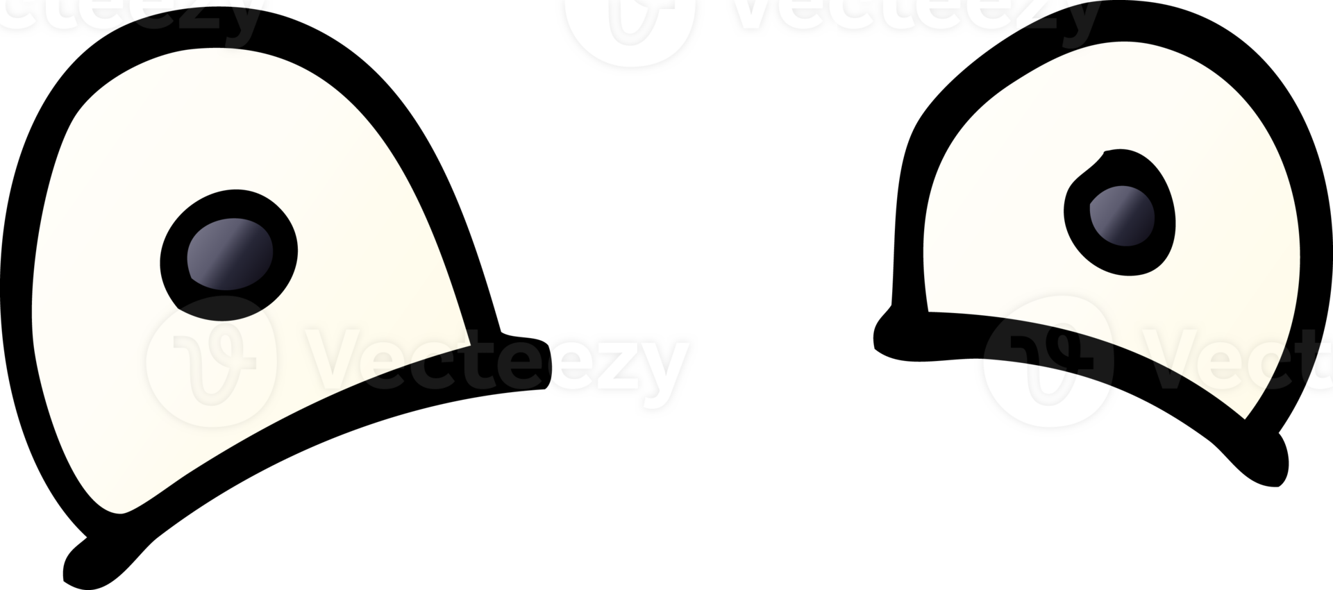 cartoon doodle staring eyes png