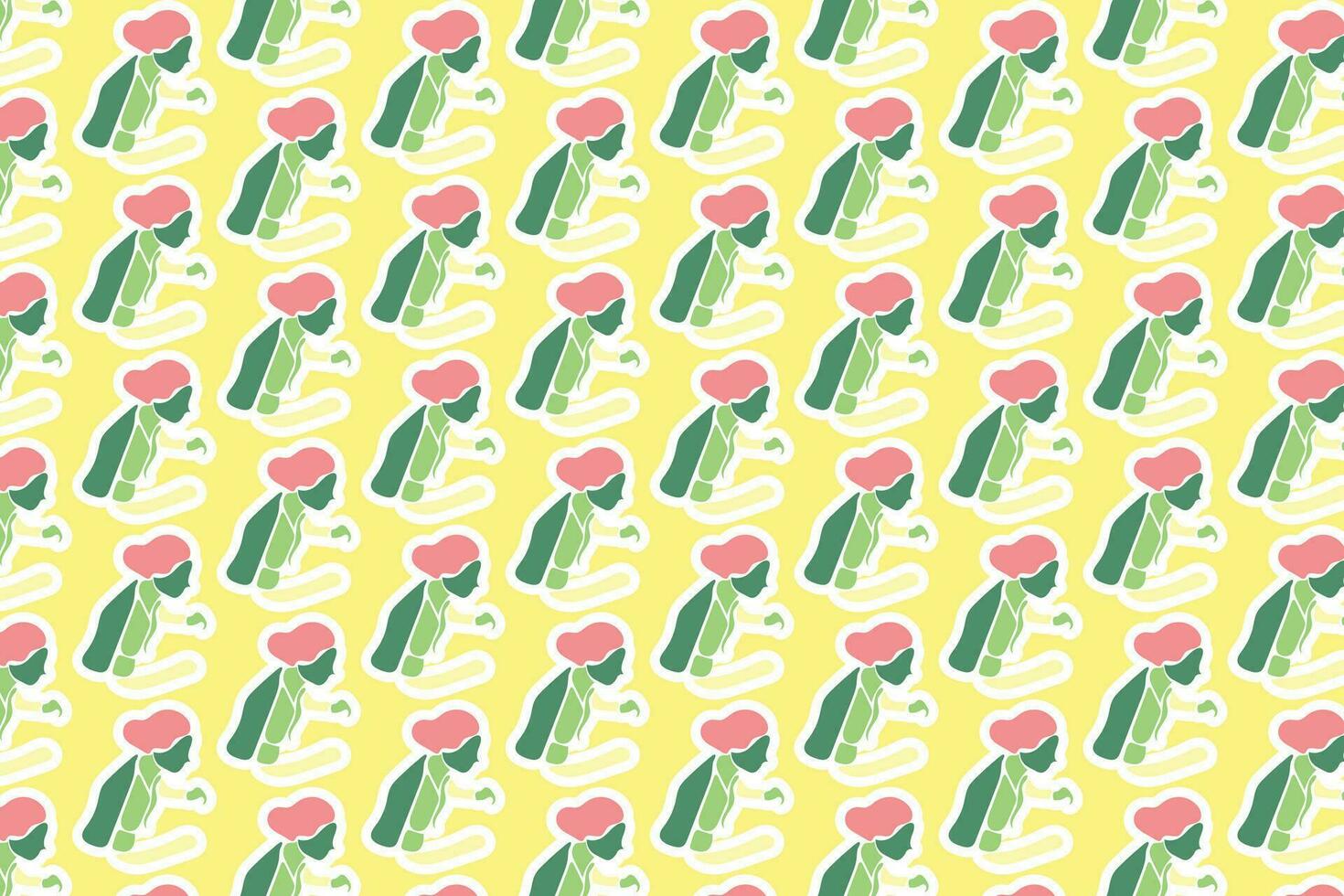 Vector Spring Seamless Pattern Background