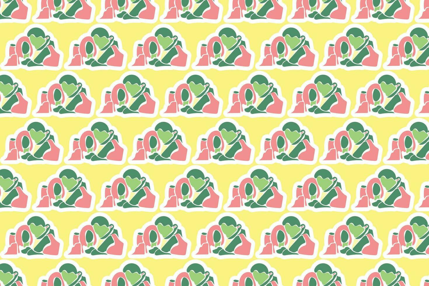 Vector Spring Seamless Pattern Background