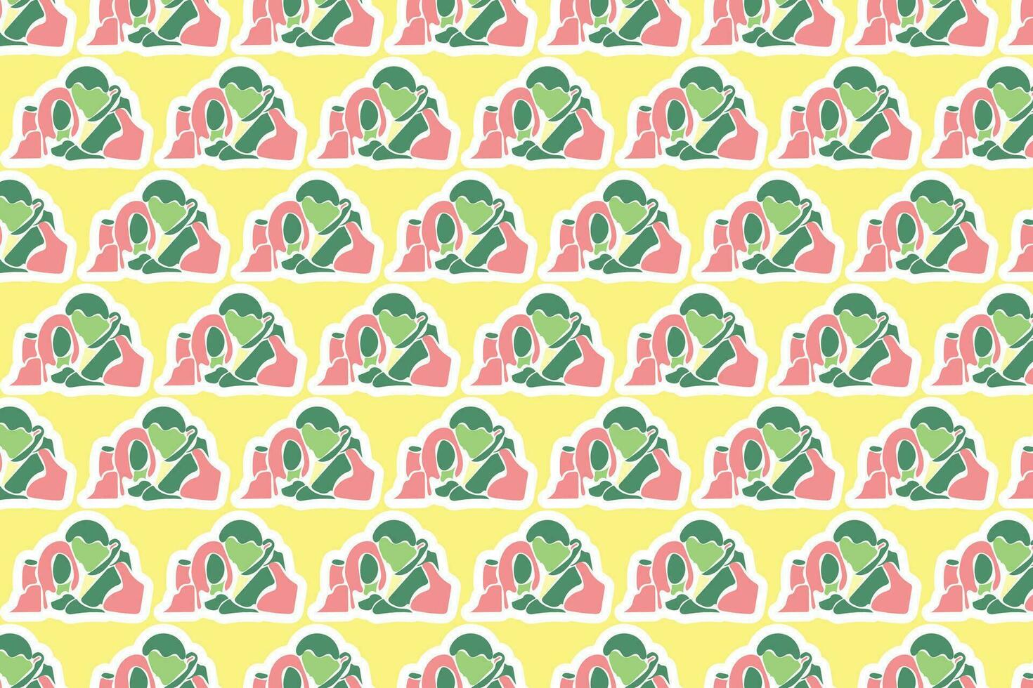 Vector Spring Seamless Pattern Background