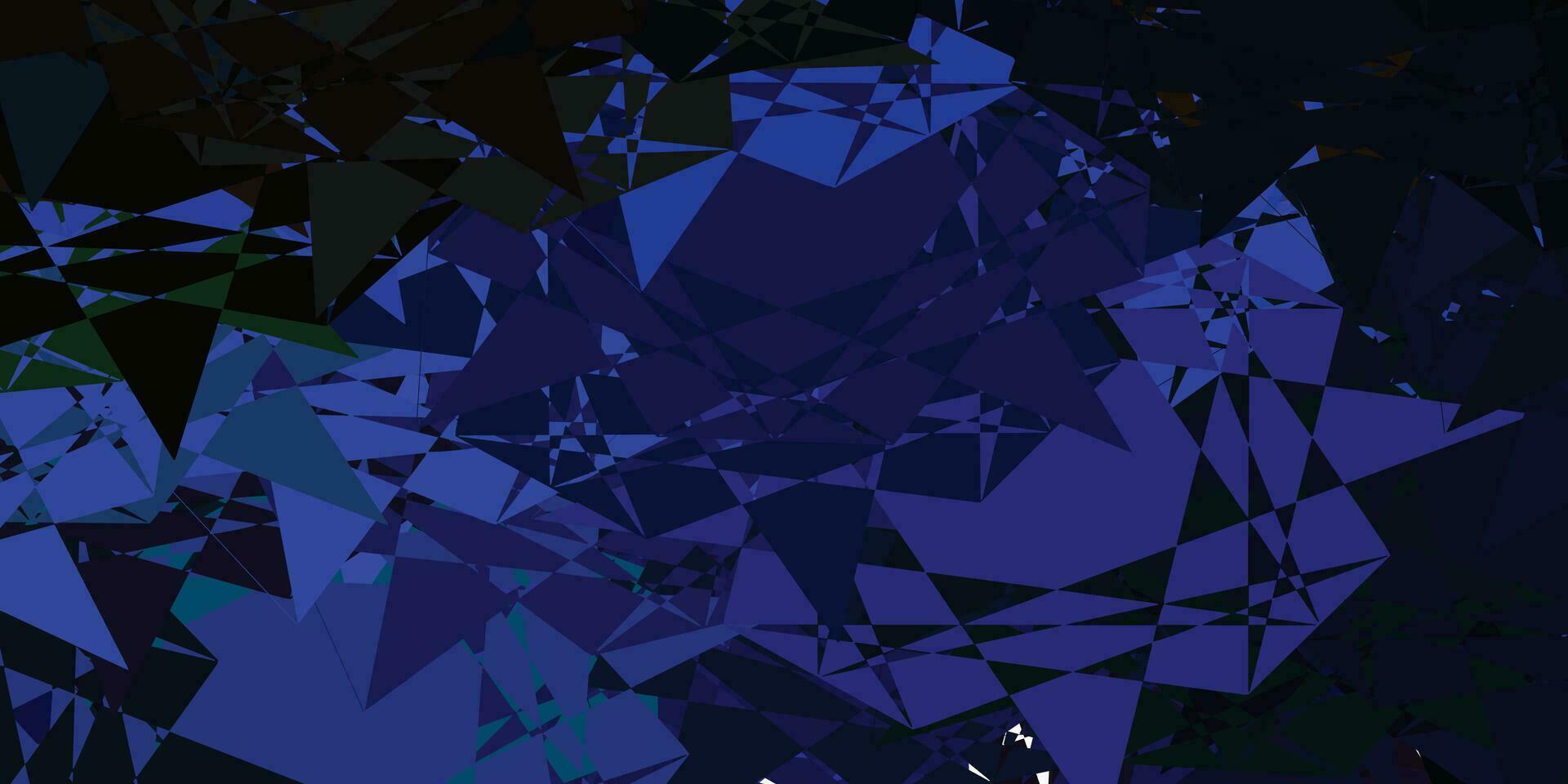 Dark Multicolor vector template with triangle shapes.