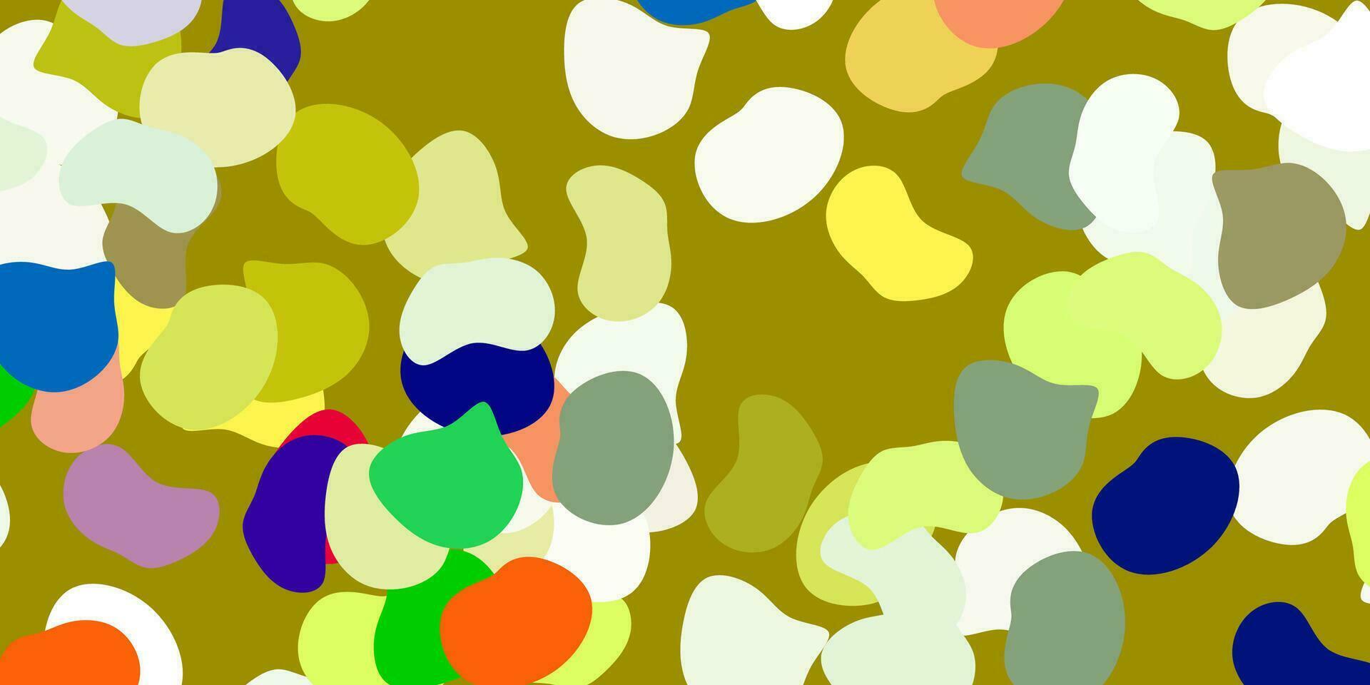 Light multicolor vector pattern with abstract shapes.