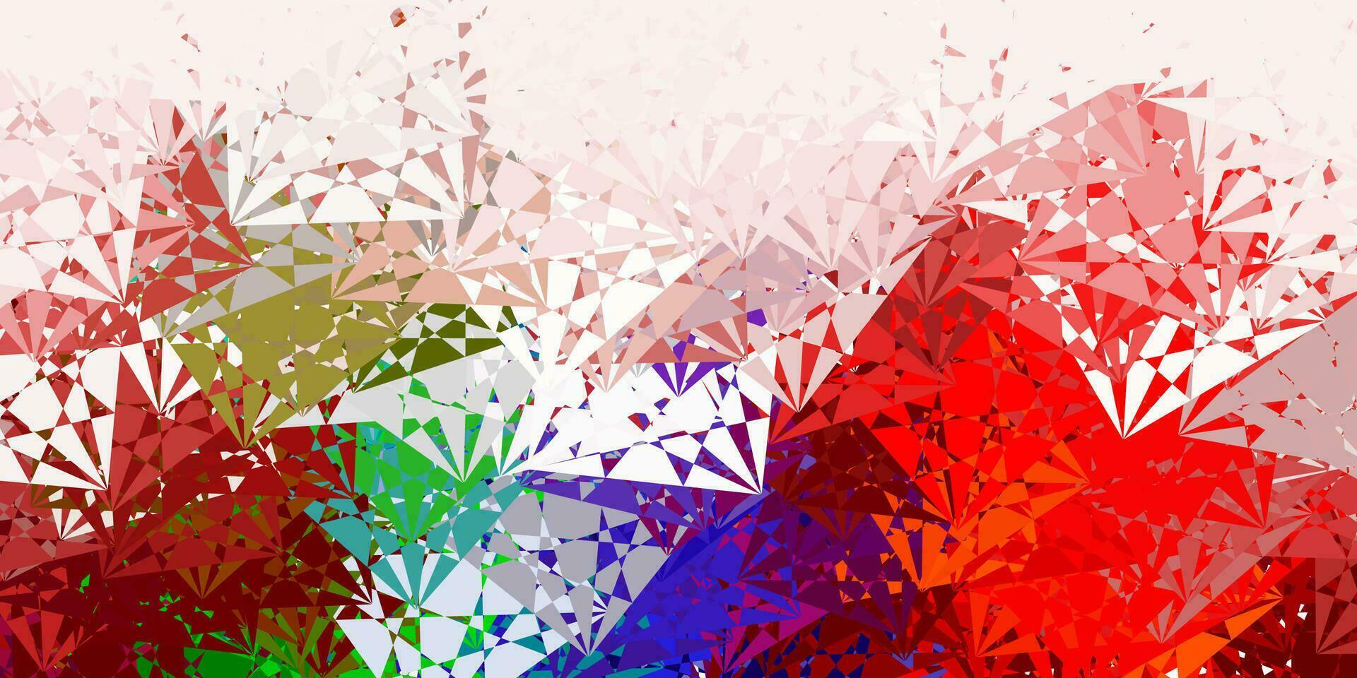 Light Multicolor vector texture with random triangles.