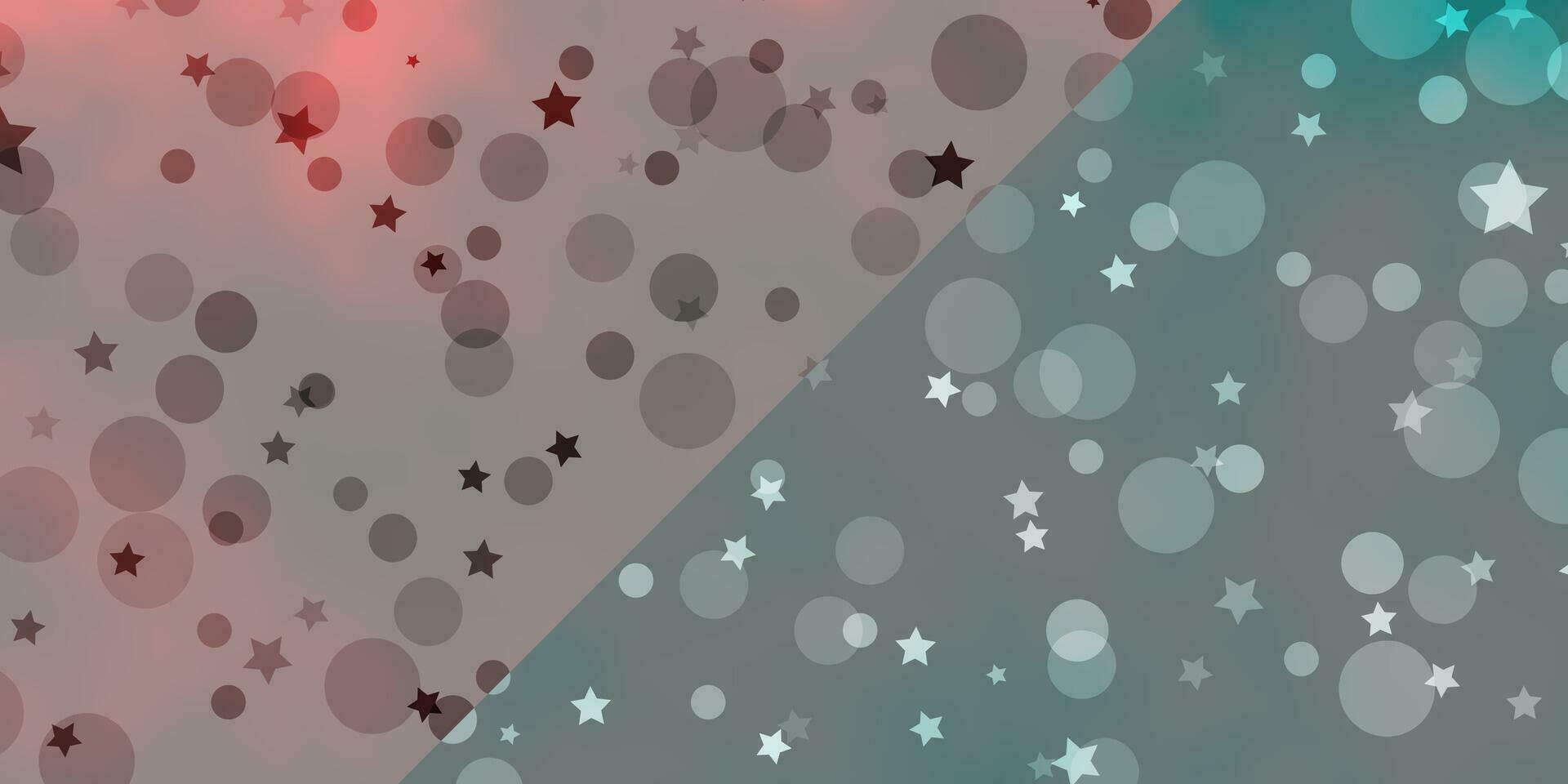 Vector pattern with circles, stars.