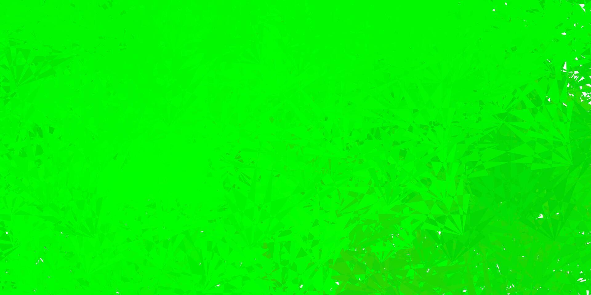 Light green, yellow vector layout with triangle forms.