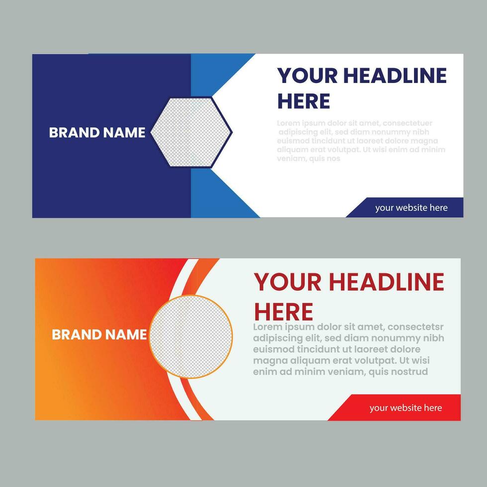 web banner design vector