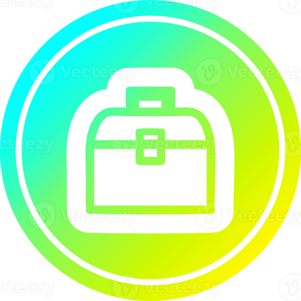 tool box circular in cold gradient spectrum png