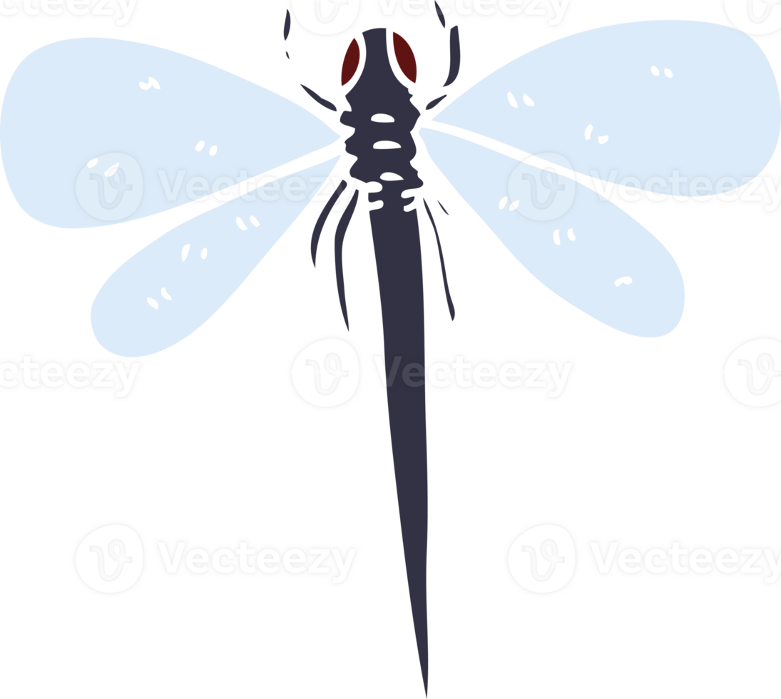 cartone animato scarabocchio libellula png