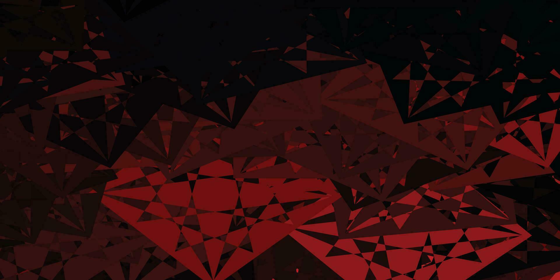 Dark Orange vector backdrop with triangles, lines.