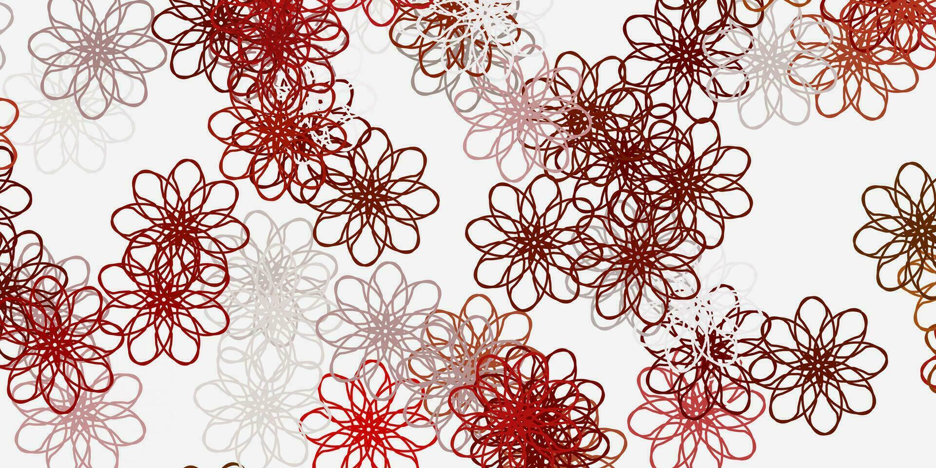 Light Orange vector natural layout with flowers.
