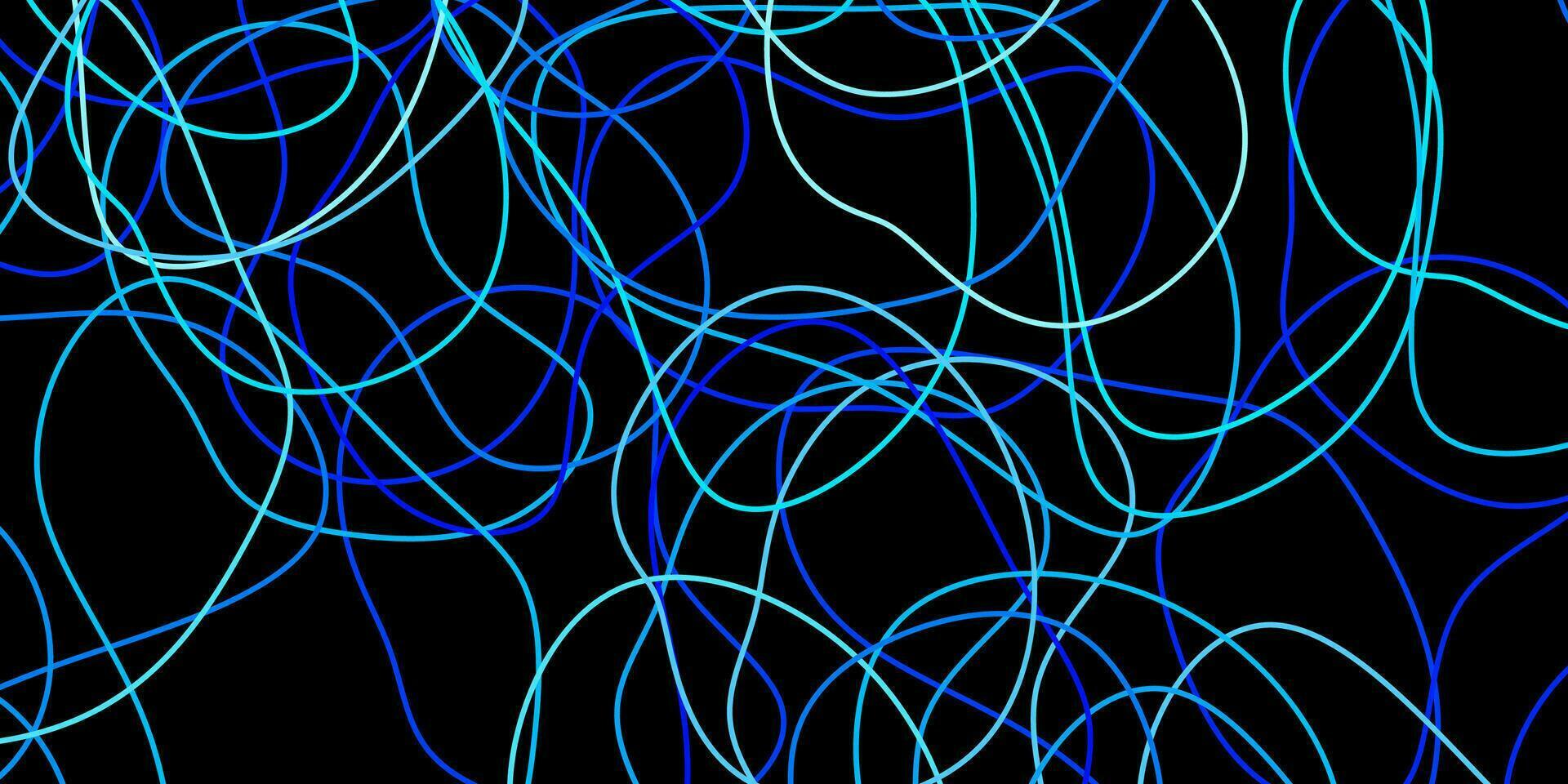 Dark blue vector background with random forms.