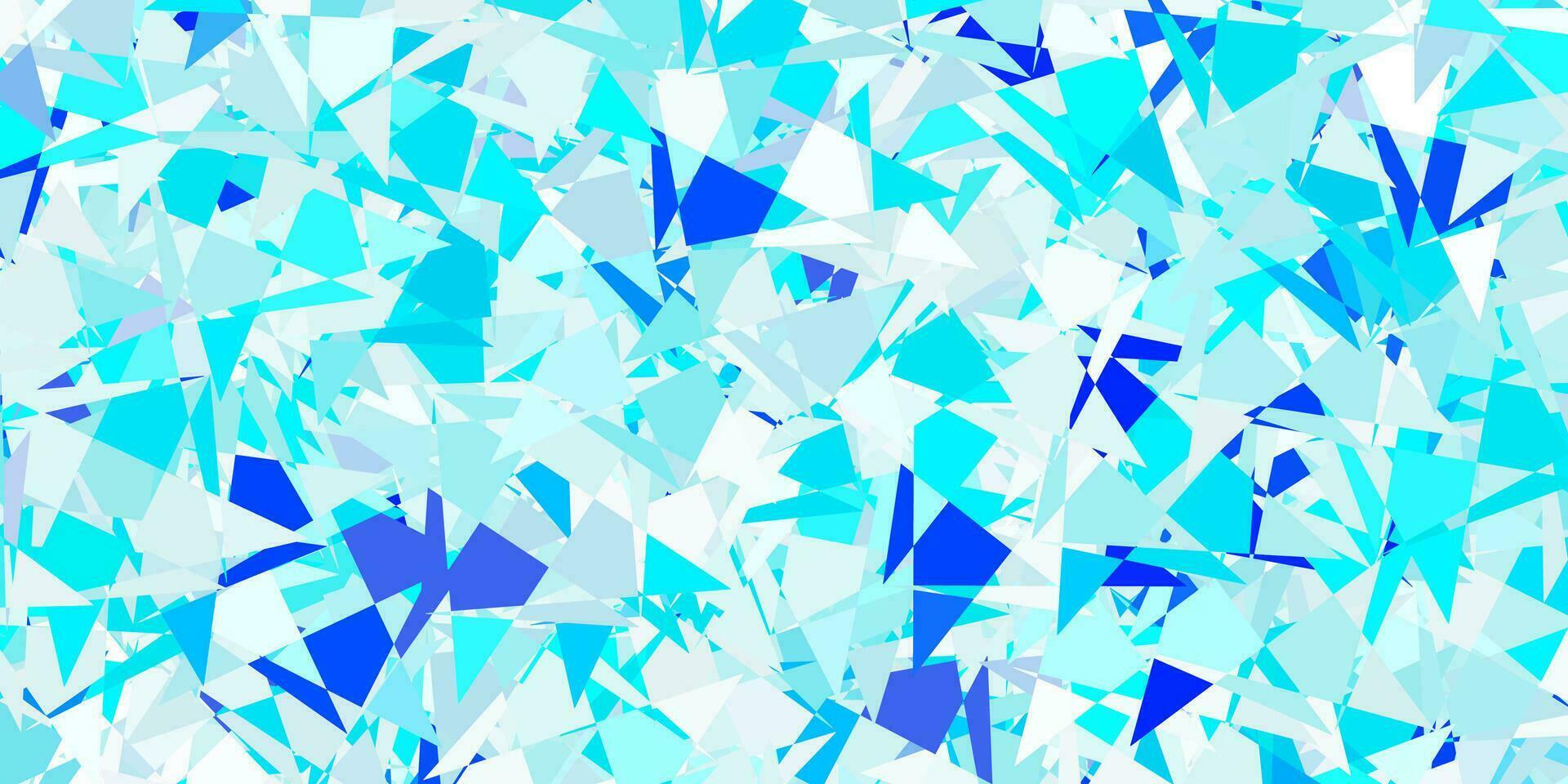 Light blue vector background with triangles.