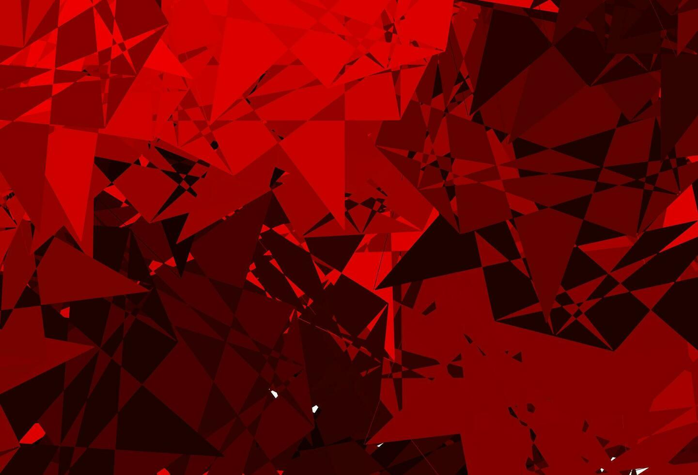 Dark Orange vector texture with random triangles.