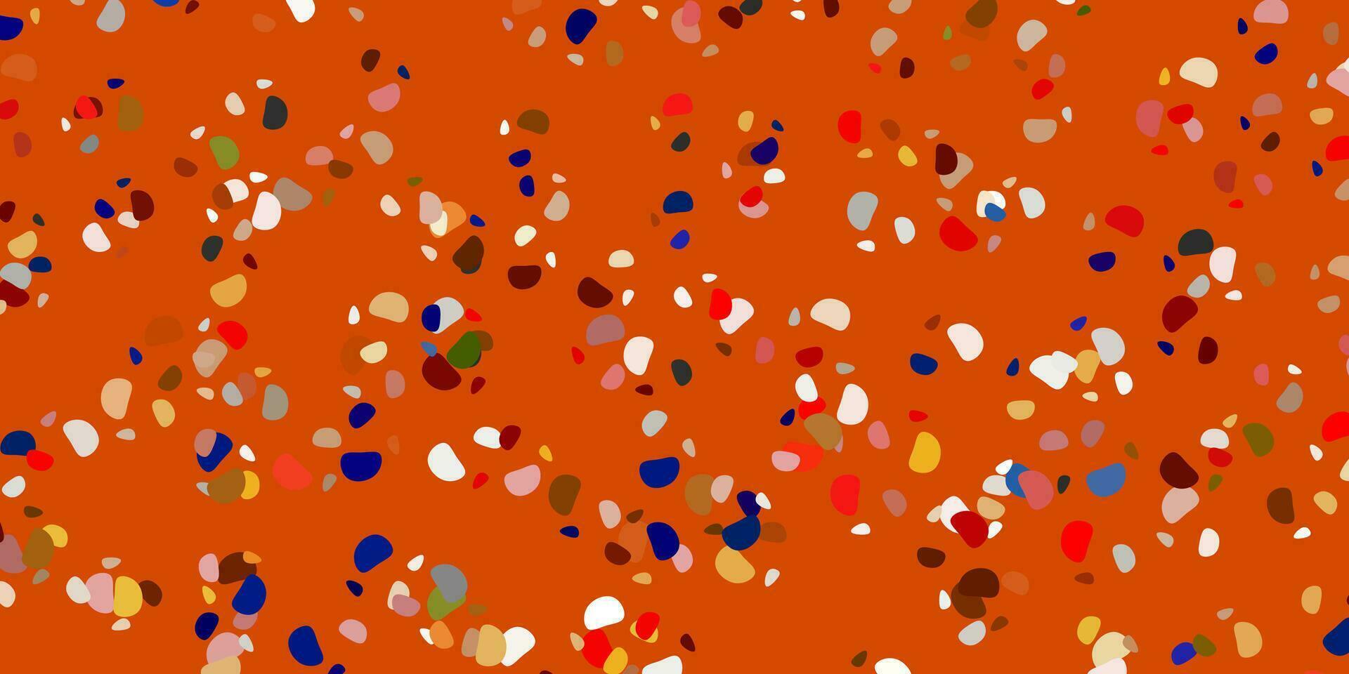 Light orange vector template with abstract forms.