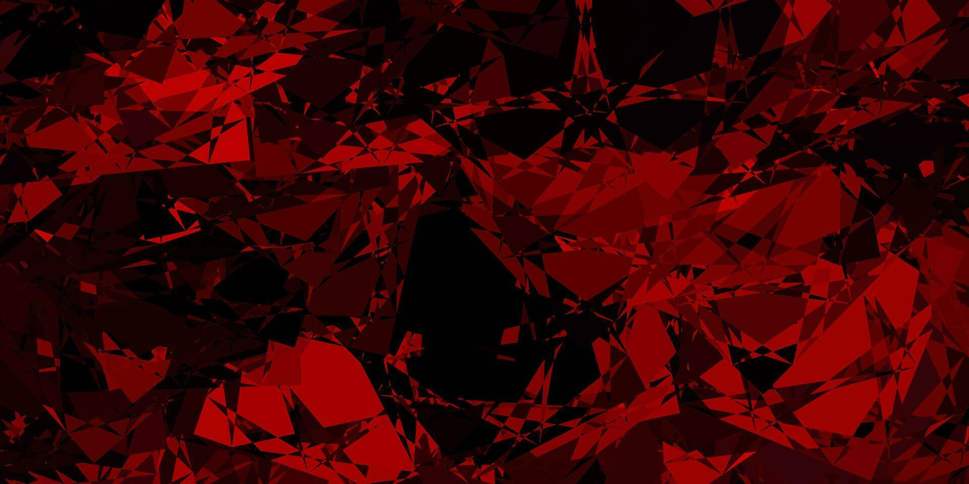 Dark Pink vector pattern with polygonal shapes.