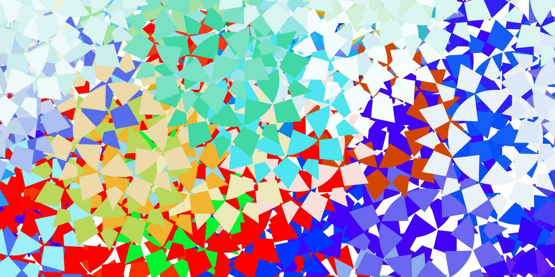 Light blue vector backdrop with lines, triangles.