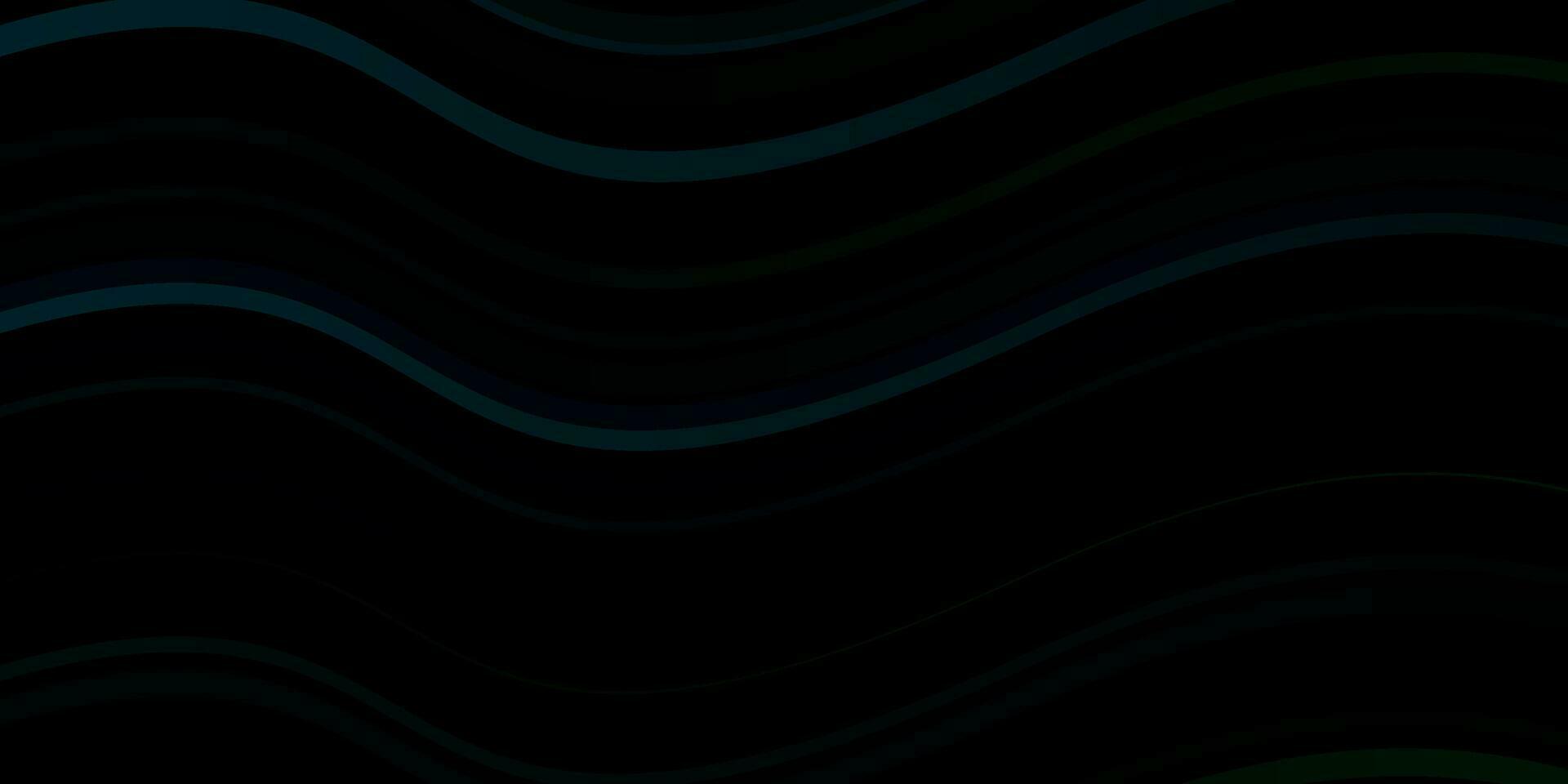 Dark Blue, Green vector template with curved lines.