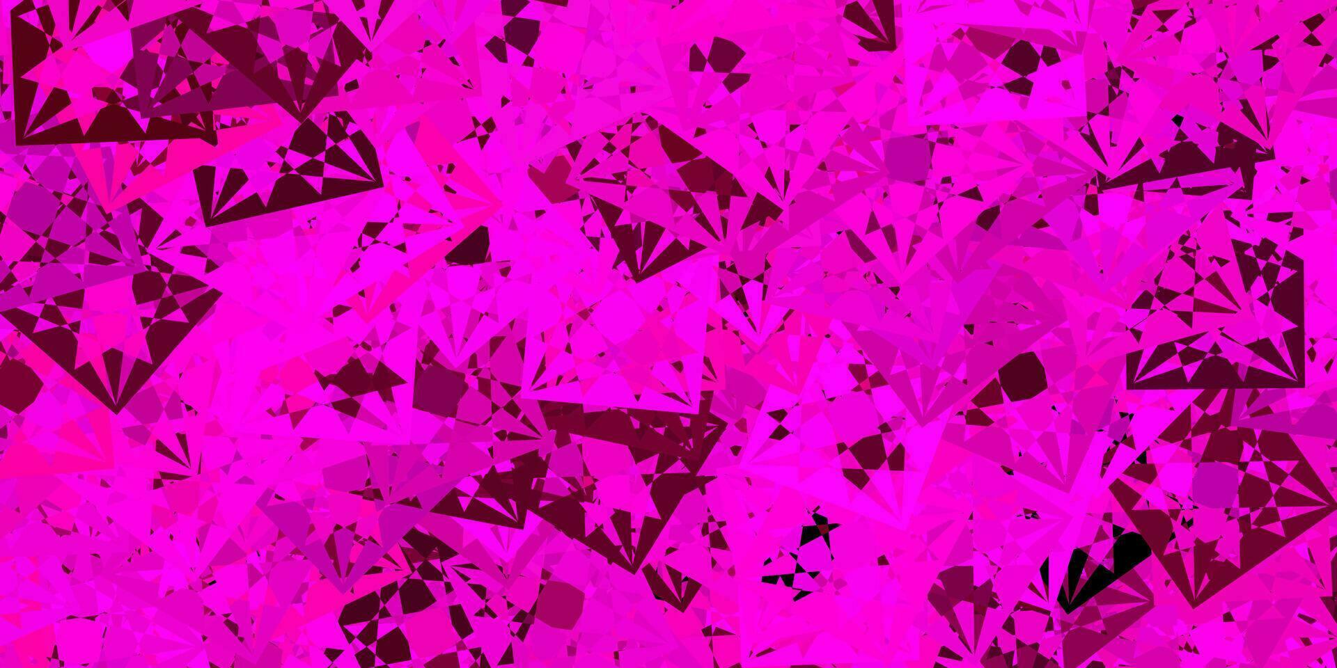 Light Pink vector pattern with polygonal shapes.