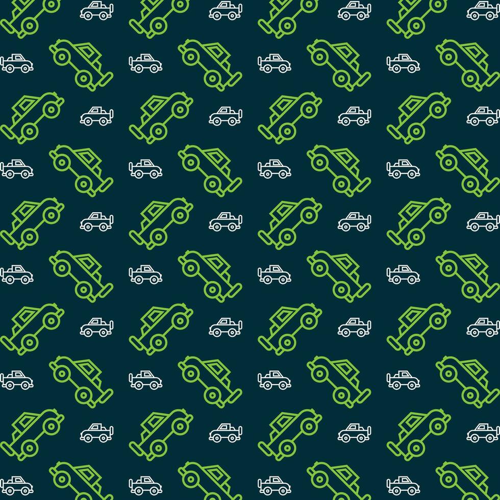 Jeep pattern design trendy repeating pattern colorful illustration background vector