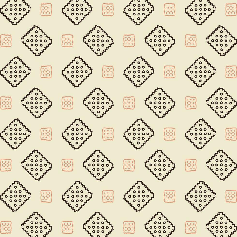 Biscuit vector design repeating illustration pattern beautiful background