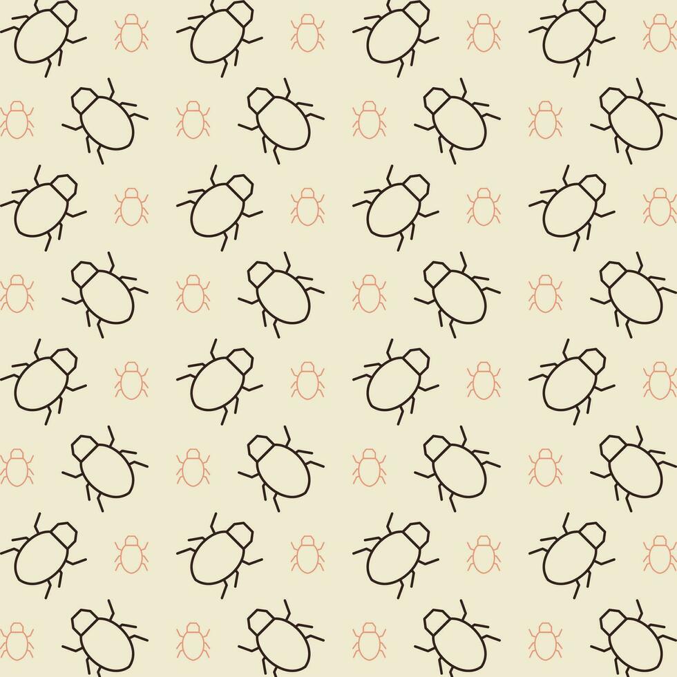 Bug vector design repeating illustration pattern beautiful background