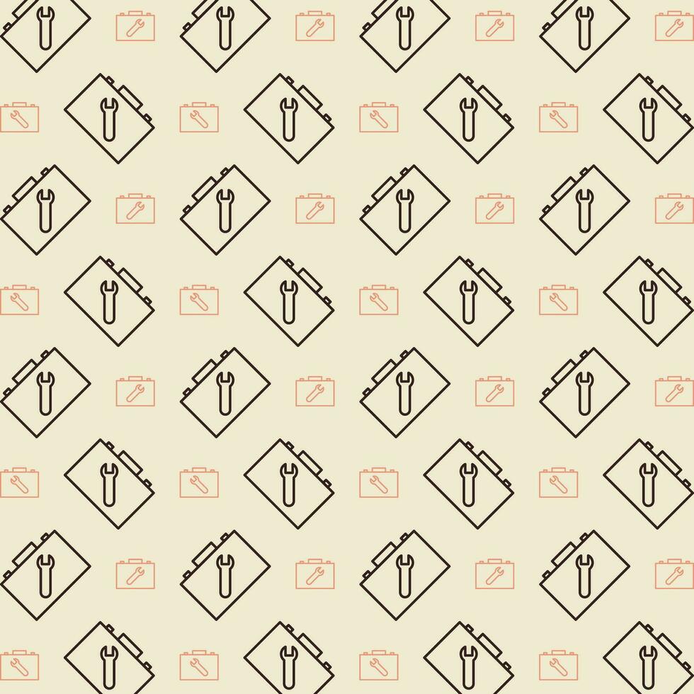 Tool box vector design repeating illustration pattern beautiful background