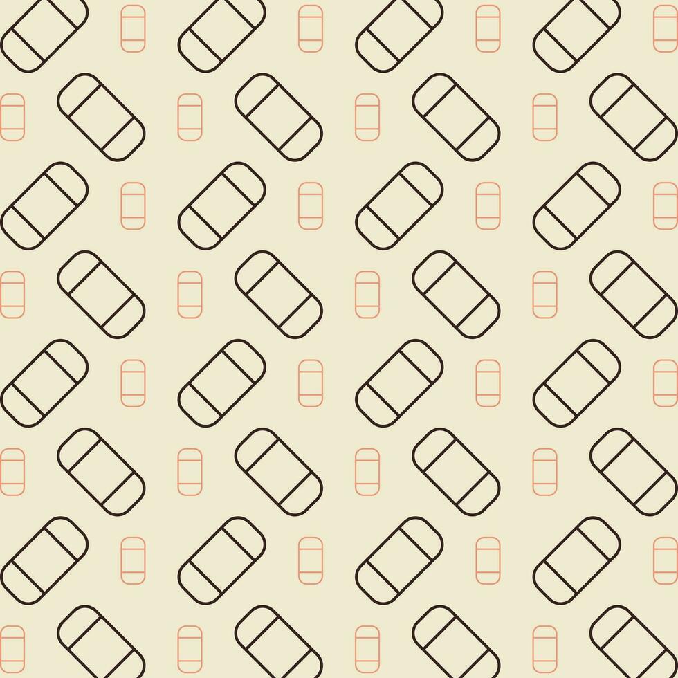 Eraser vector design repeating illustration pattern beautiful background