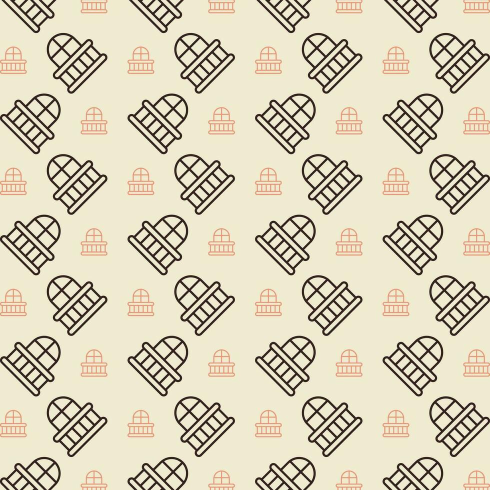 Balcony vector design repeating illustration pattern beautiful background