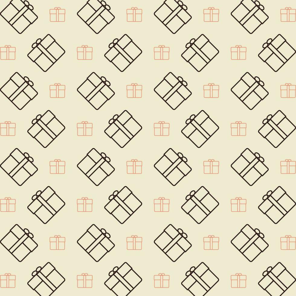 Gift vector design repeating illustration pattern beautiful background