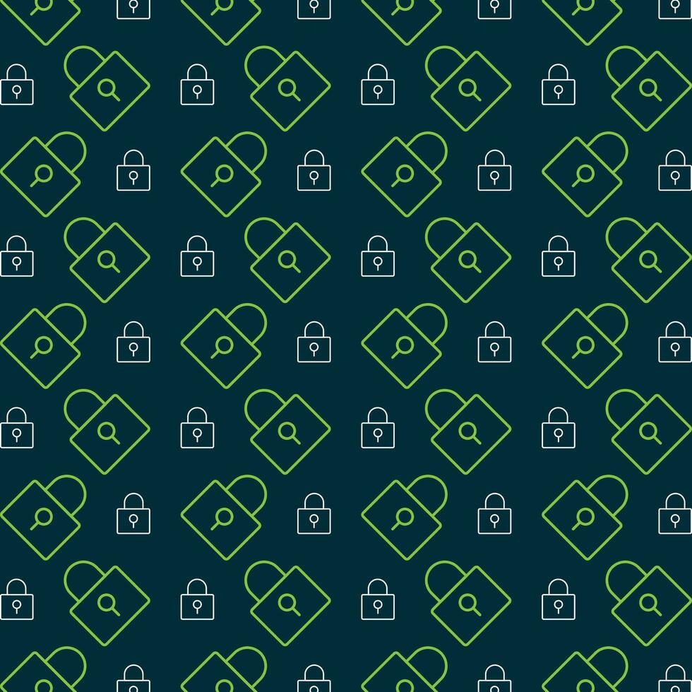 Lock pattern design trendy repeating pattern colorful illustration background vector