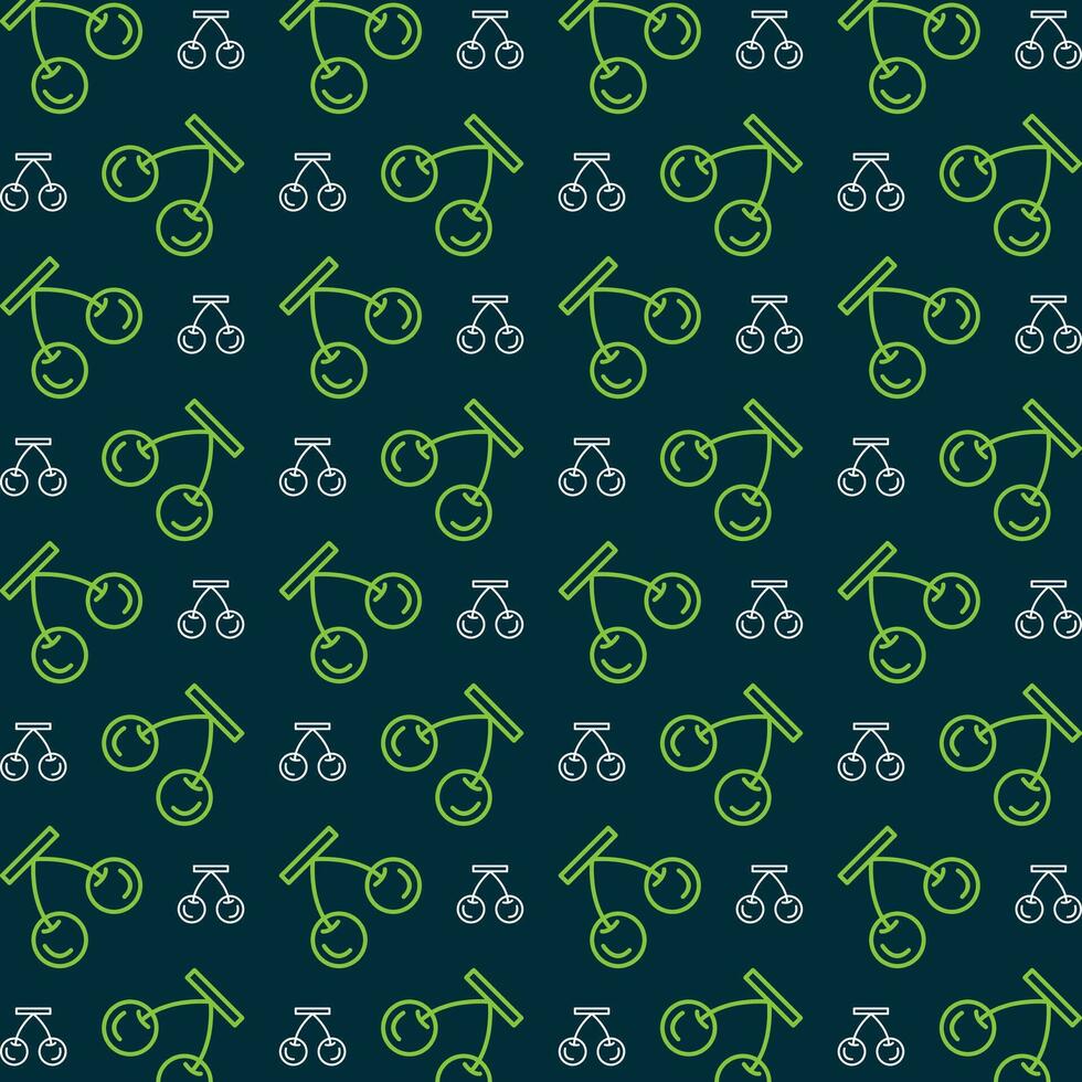 Cherry design trendy repeating pattern colorful illustration background vector