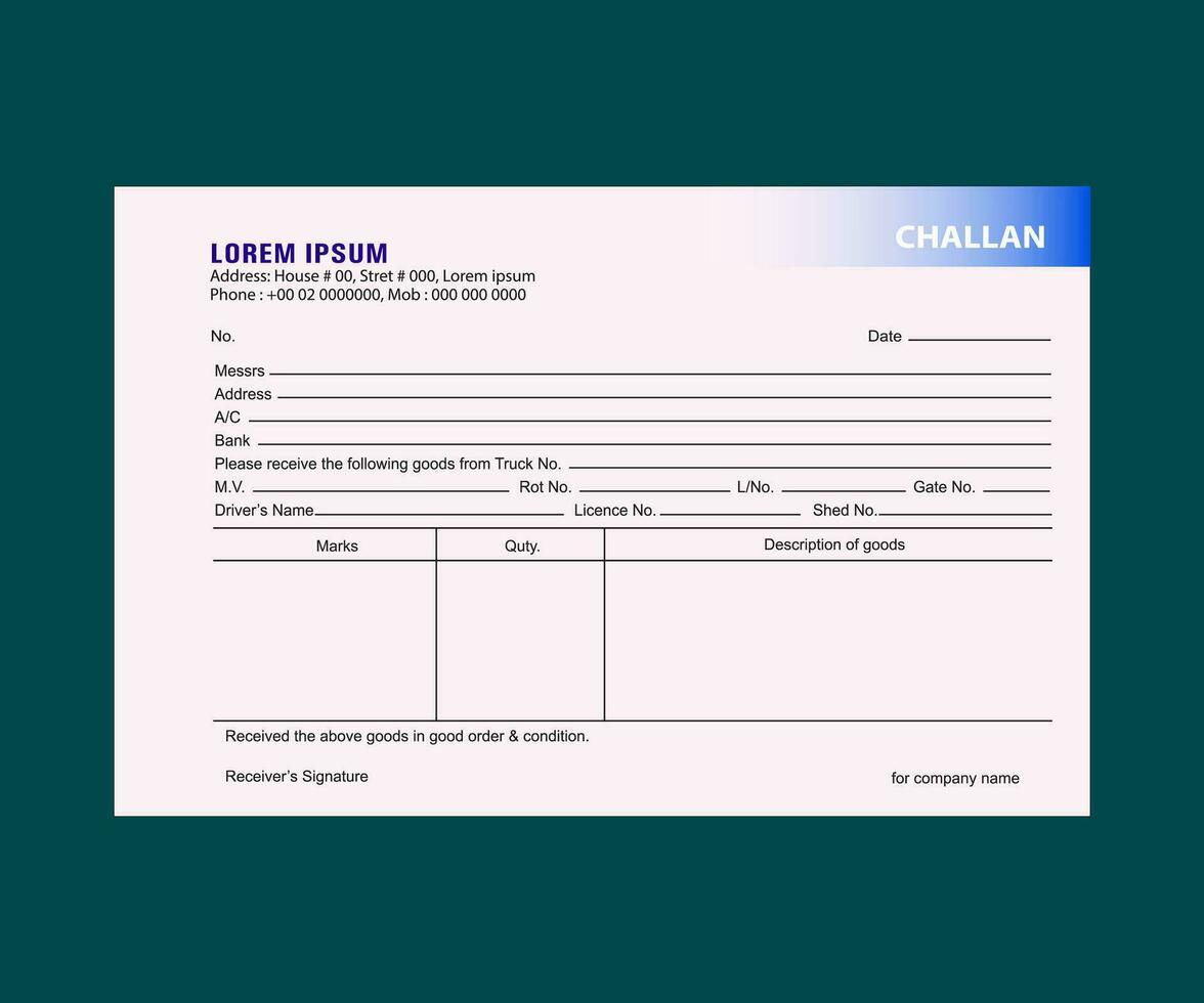 bill challan template design, Challan, Delivery Challan, Challan Form, Bill Of Entry Lodgment Slip, Bill Of Entry Shipment, Petty Cash, Bill Of Entry Airways, vector