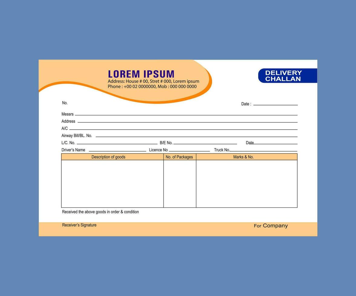 bill challan template design, Challan, Delivery Challan, Challan Form, Bill Of Entry Lodgment Slip, Bill Of Entry Shipment, Petty Cash, Bill Of Entry Airways, vector