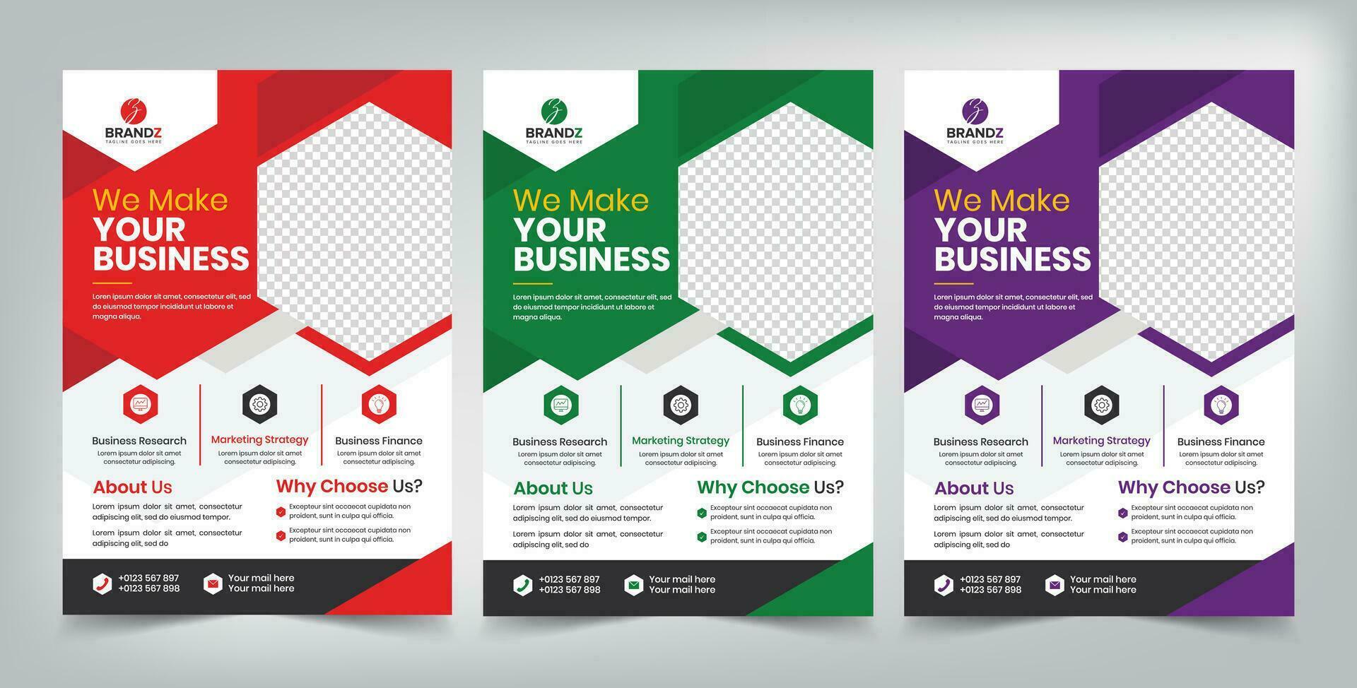 Corporate Business Flyer Template vector