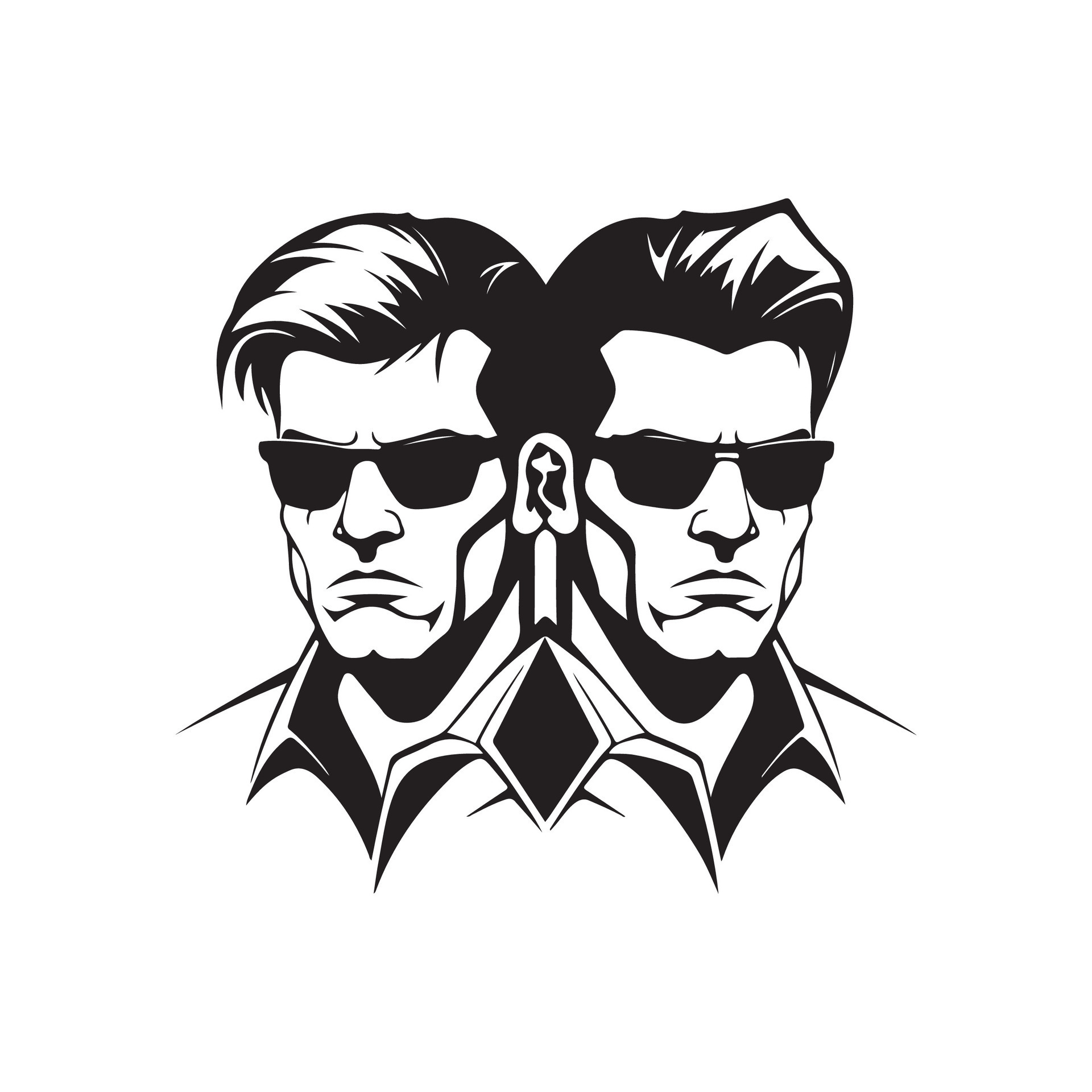 Twin Brother Vector Images 36361443 Vector Art at Vecteezy
