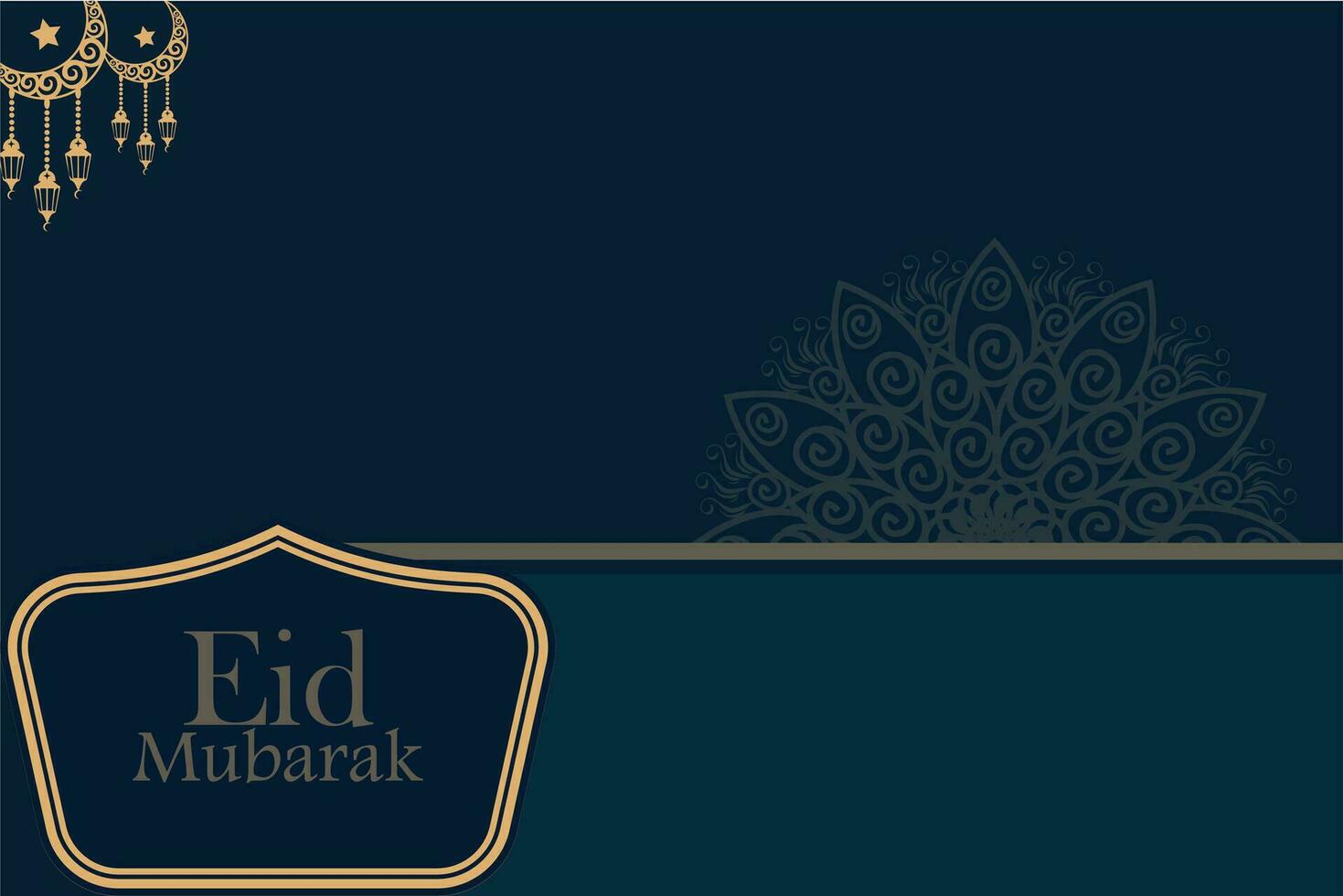 Eid Mubarak modern abstract background. Islamic poster in Arabic style. vector