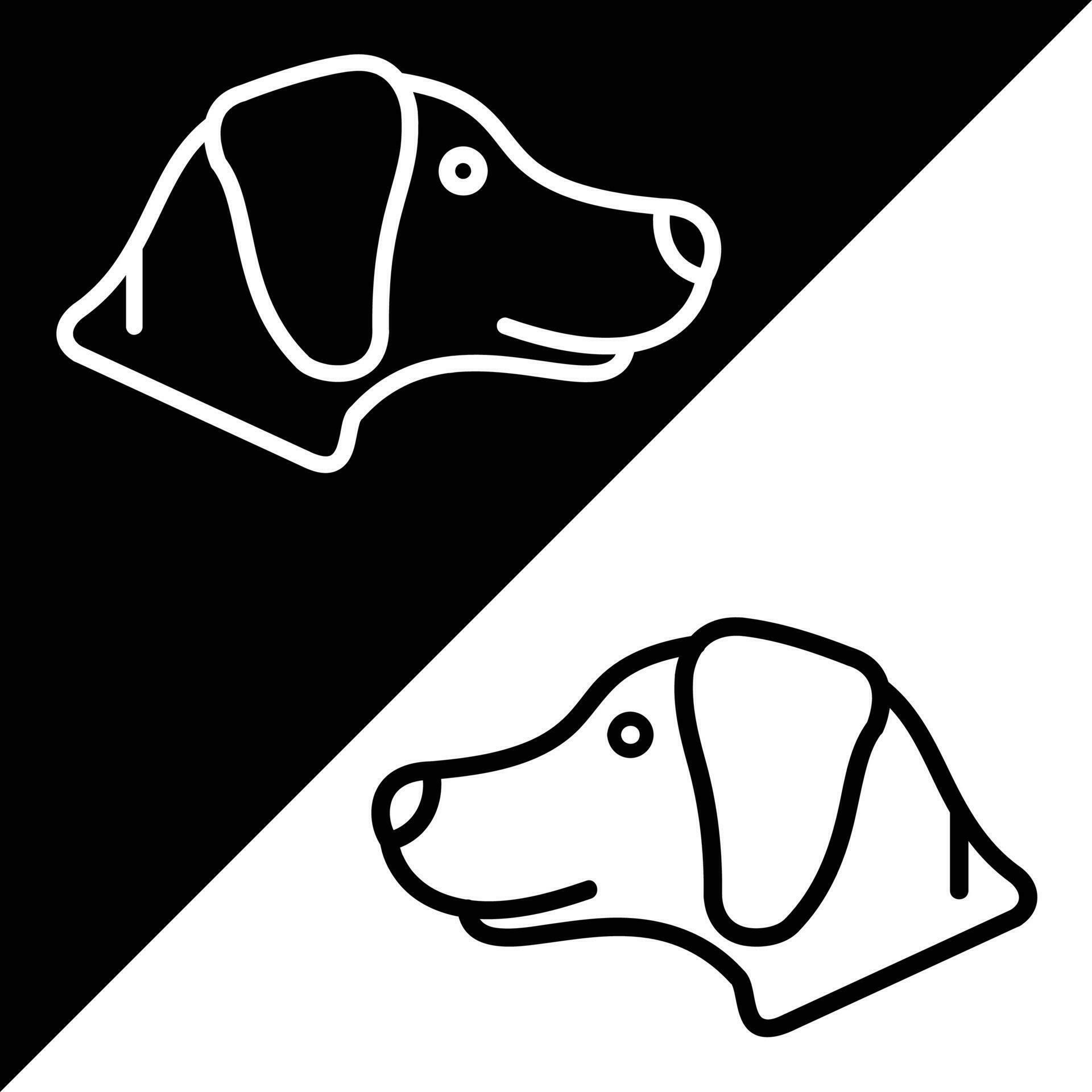Dog Vector Icon, Lineal style icon, from Animal Head icons collection