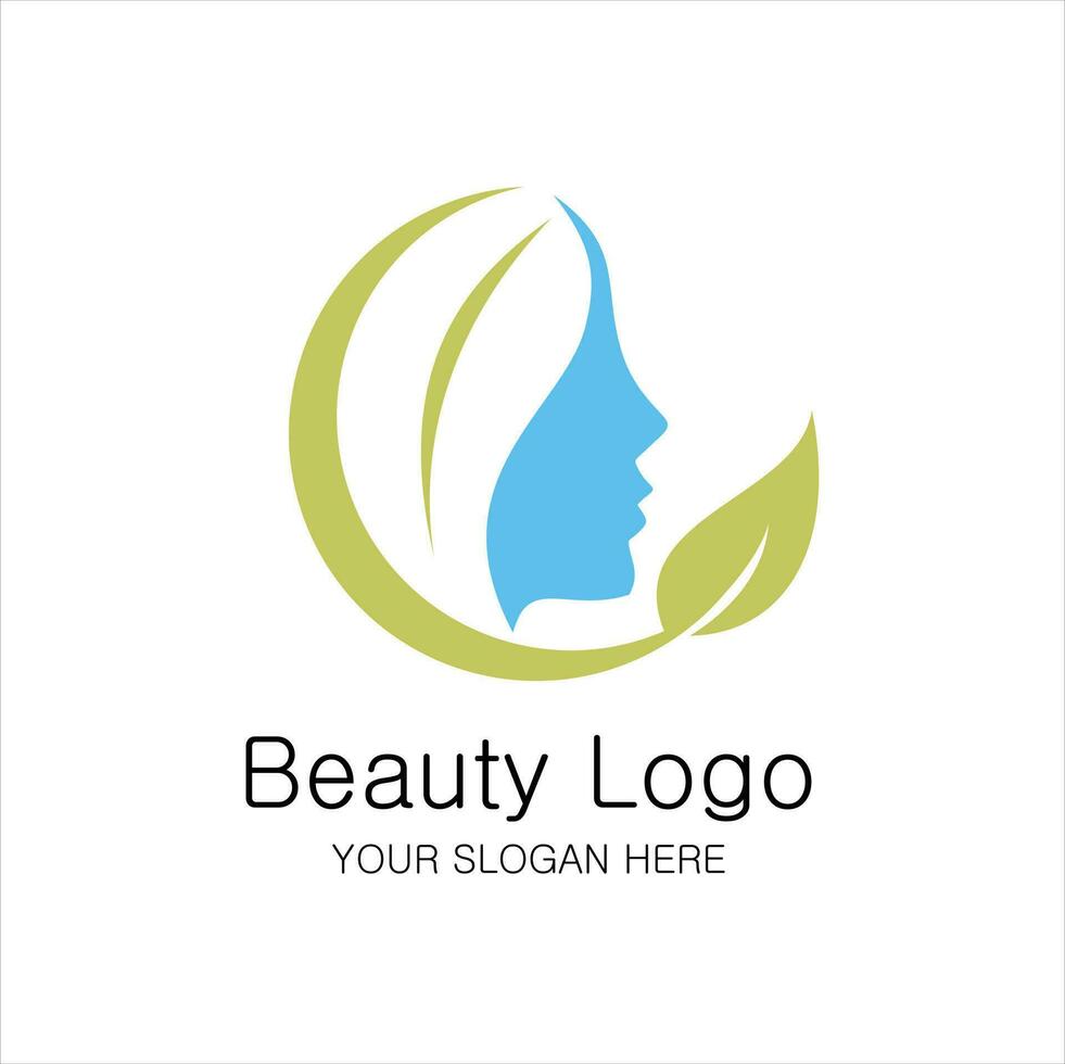 natural beauty vector logo template