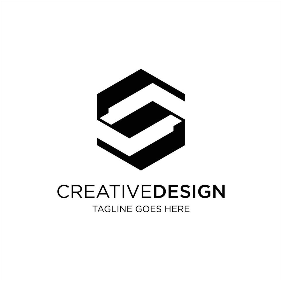 letra s idea logo diseño inspiración vector