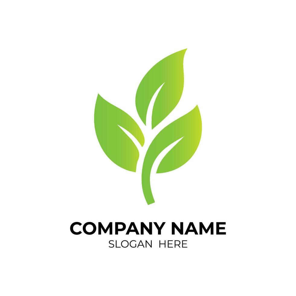 Green Leaf Icon Vector Illustrations. Landscape design, garden, Plant, nature and ecology vector logo. Ecology Happy life Logotype concept icon. Vector illustration, Graphic Design