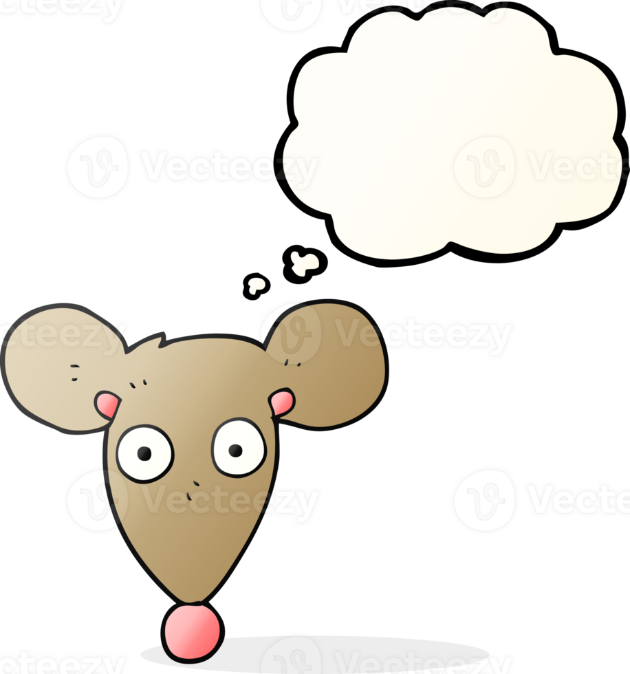 thought bubble cartoon mouse png