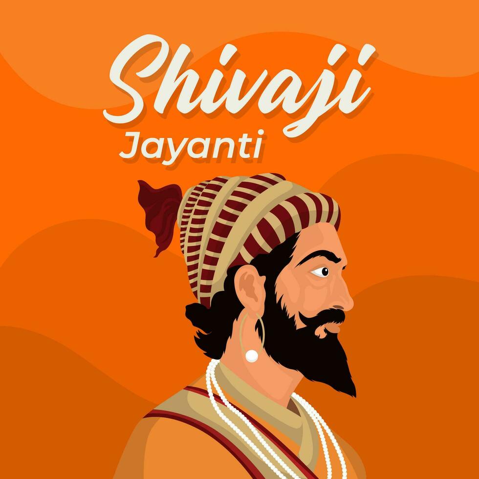 contento shivaji Jayanti día. el día de India shivaji Jayanti día ilustración vector antecedentes. vector eps 10